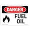 Signmission Safety Sign, OSHA Danger, 10" Height, Fuel Oil, Landscape OS-DS-D-1014-L-2019 - alternate 1